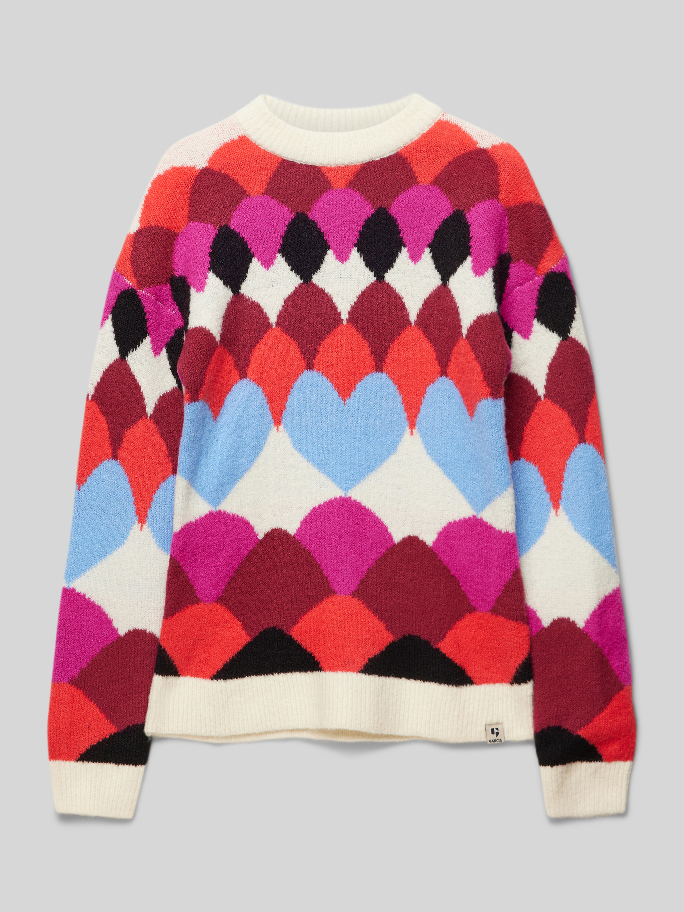 Garcia Jungen Strickpullover - Weicher Feinstrick Mit Melange-Optik