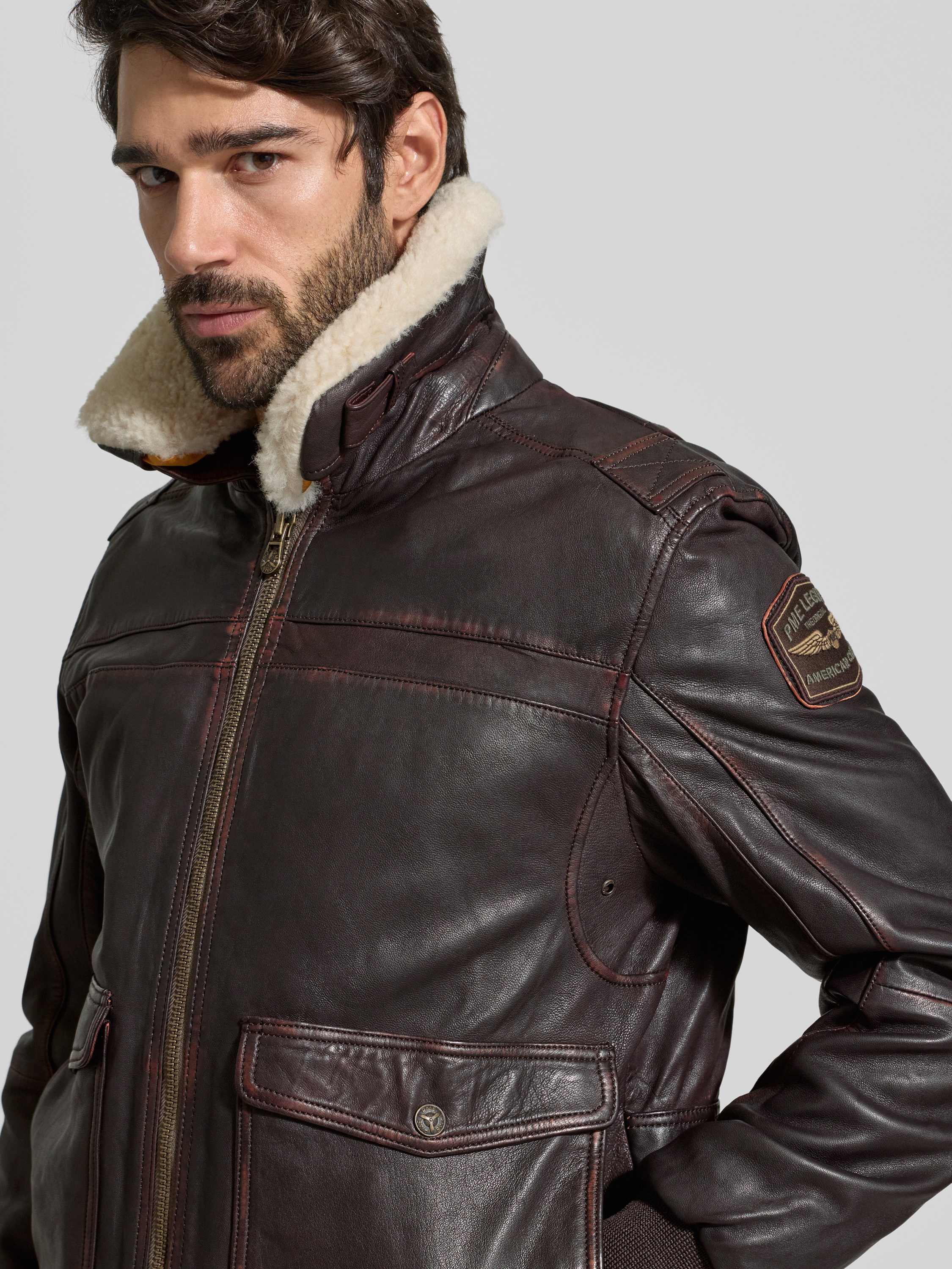 rare Roen sheepskin jacket ナポレオン pea rare Roen sheepskin jacket ナポレオン pea Petrol Blue Shearling