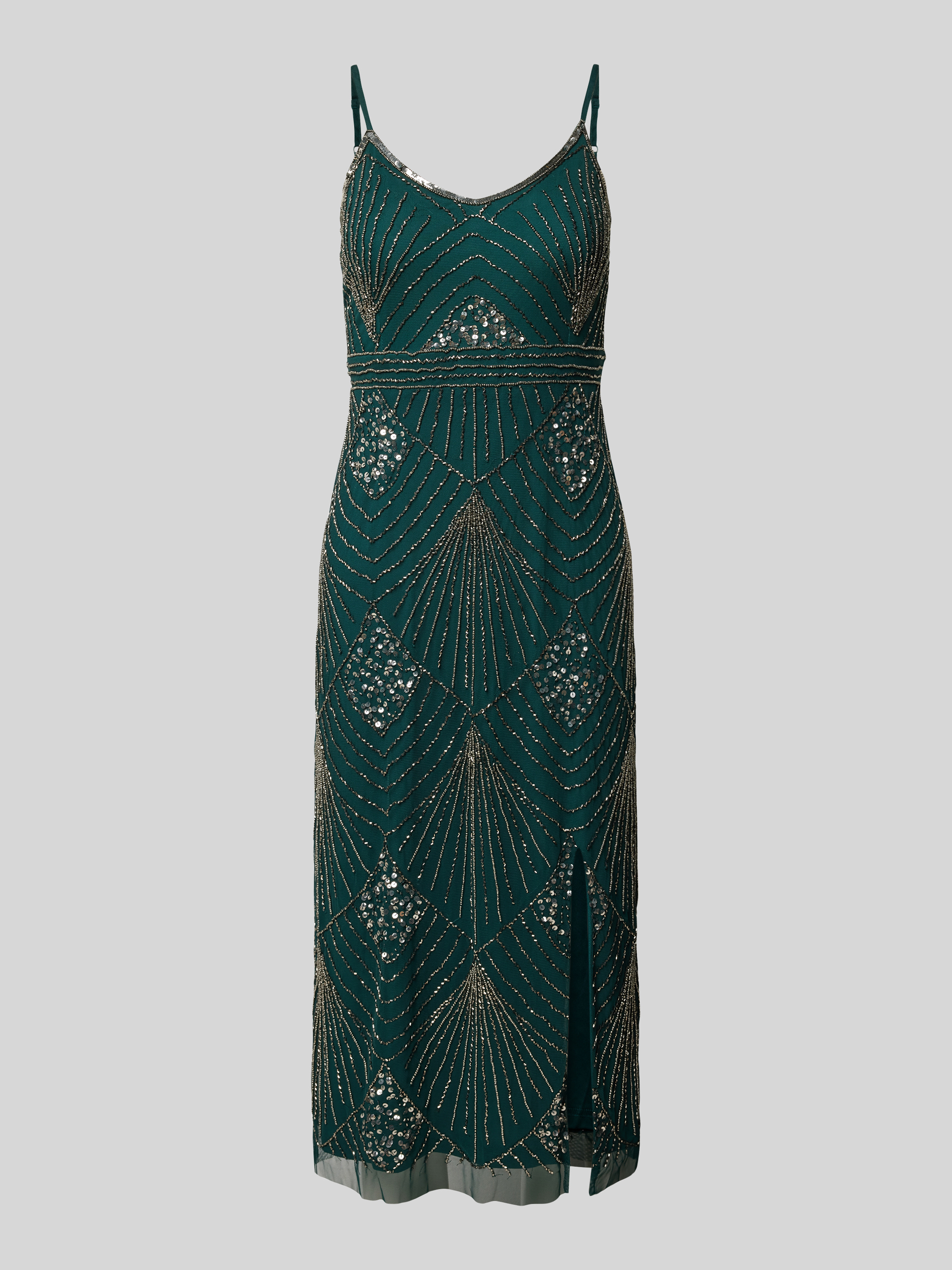 Lace Riggs Mit Lace & Beads Knielanges Cocktailkleid mit Zierstein- und ...