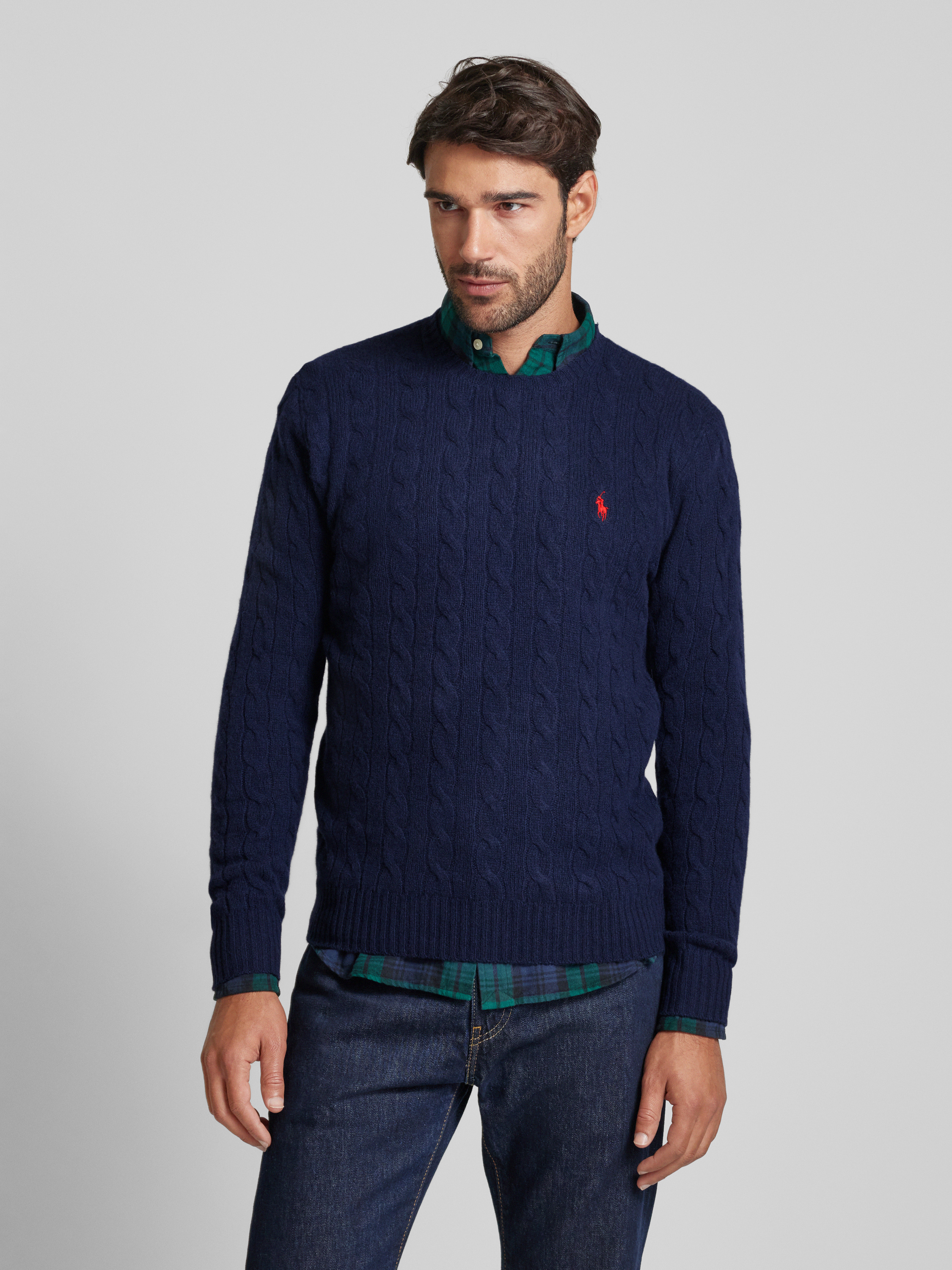Kup online Polo Ralph Lauren Sweter z wyhaftowanym logo