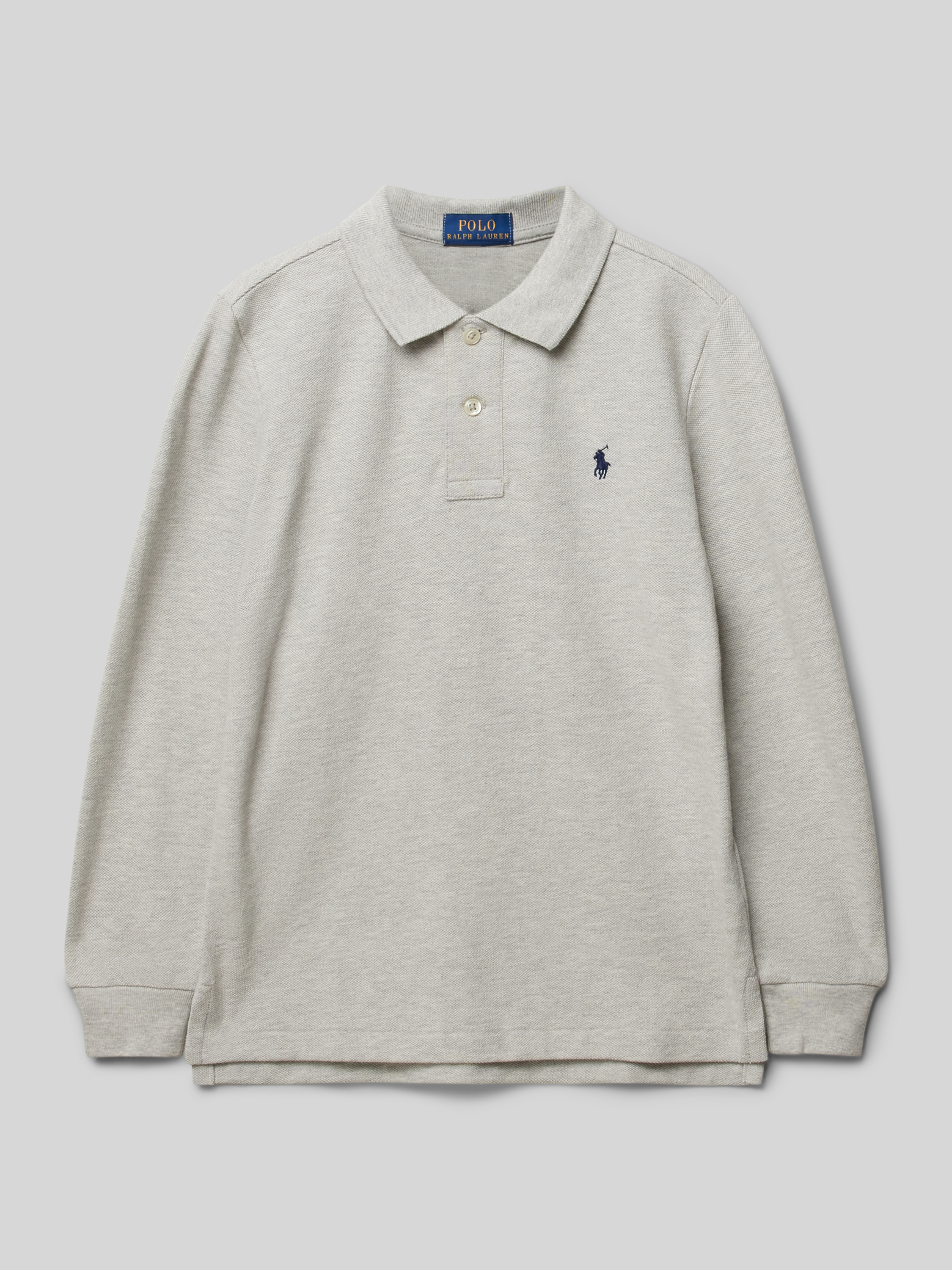 Polo Ralph Lauren Kids Shirt met lange mouwen en labelstitching in