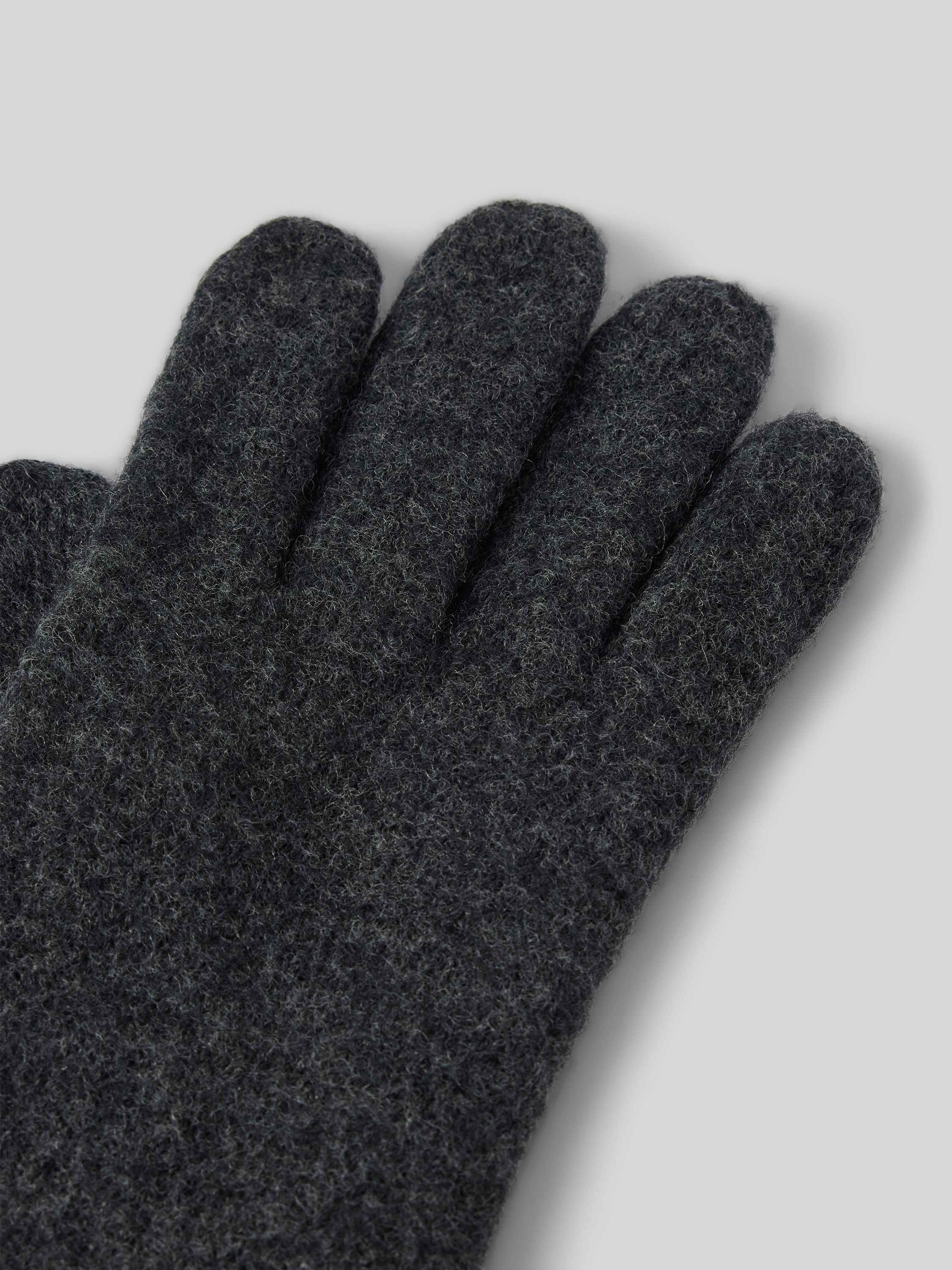 Roeckl Handschuhe aus Schurwolle mit Ziernhten (anthrazit) online kaufen