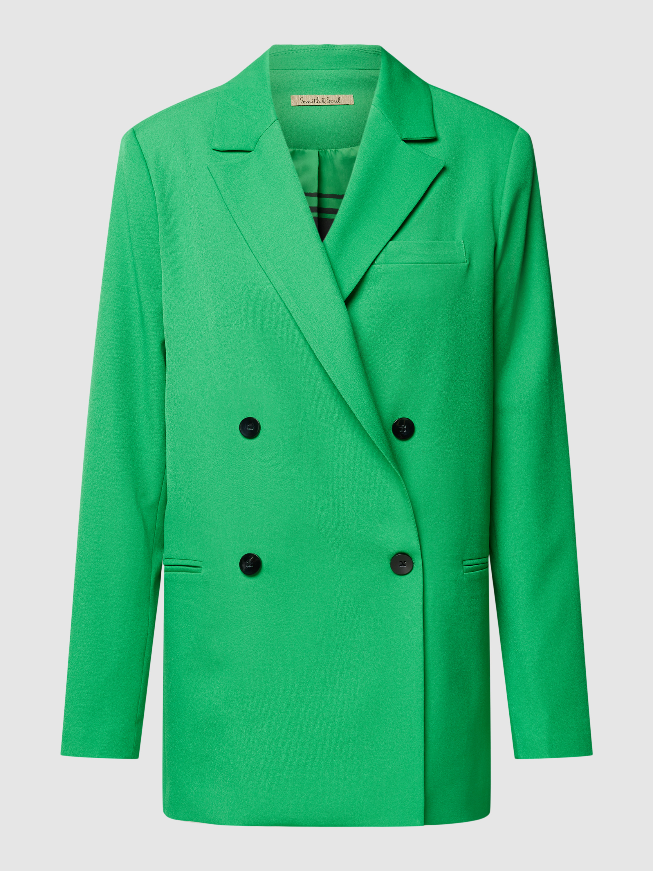 Smith and Soul Oversized Blazer mit Knopfverschluss (gruen) online