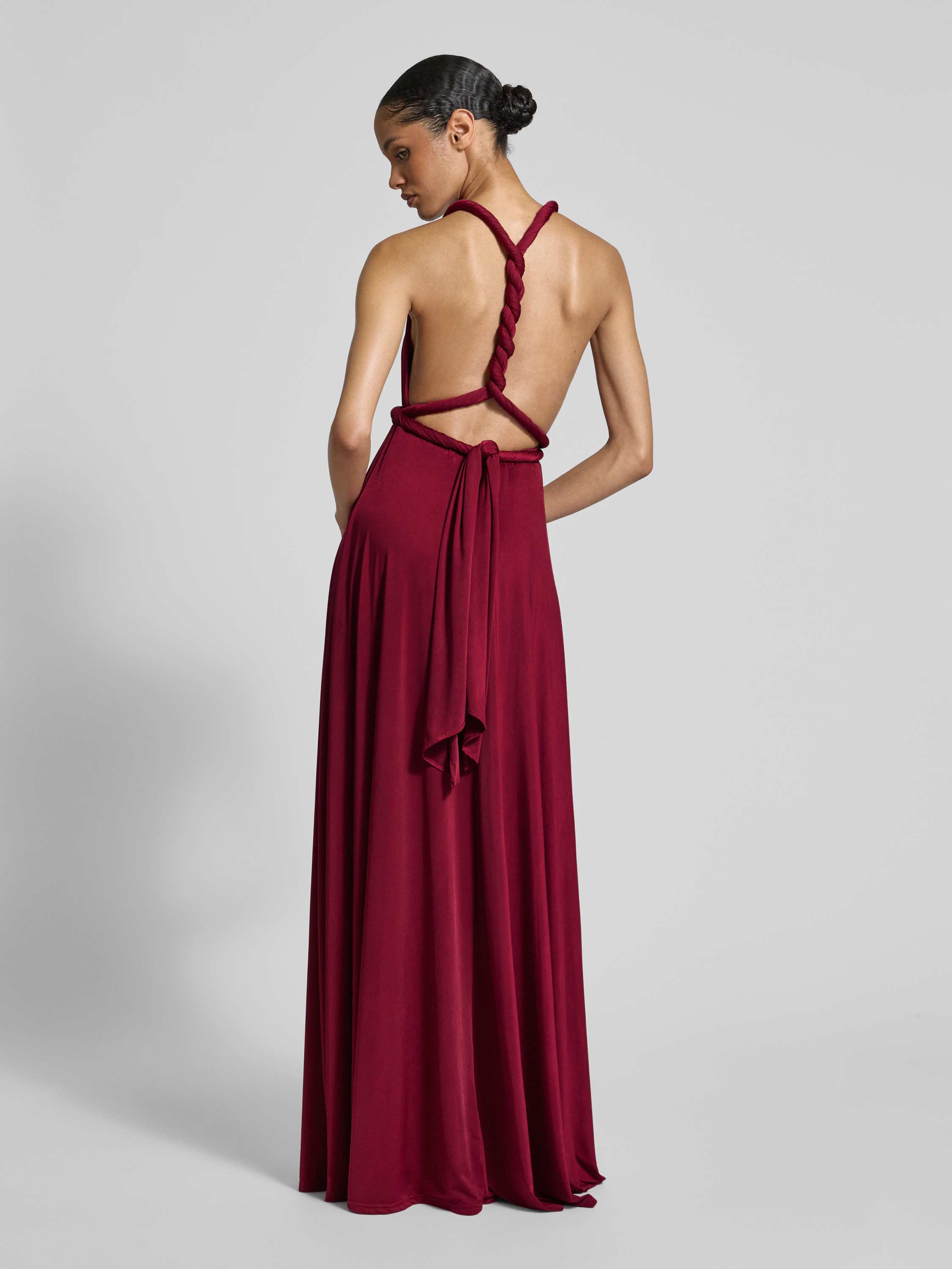 Dress Casual Maxi By Bordeaux In Brown, Size:M main image 0