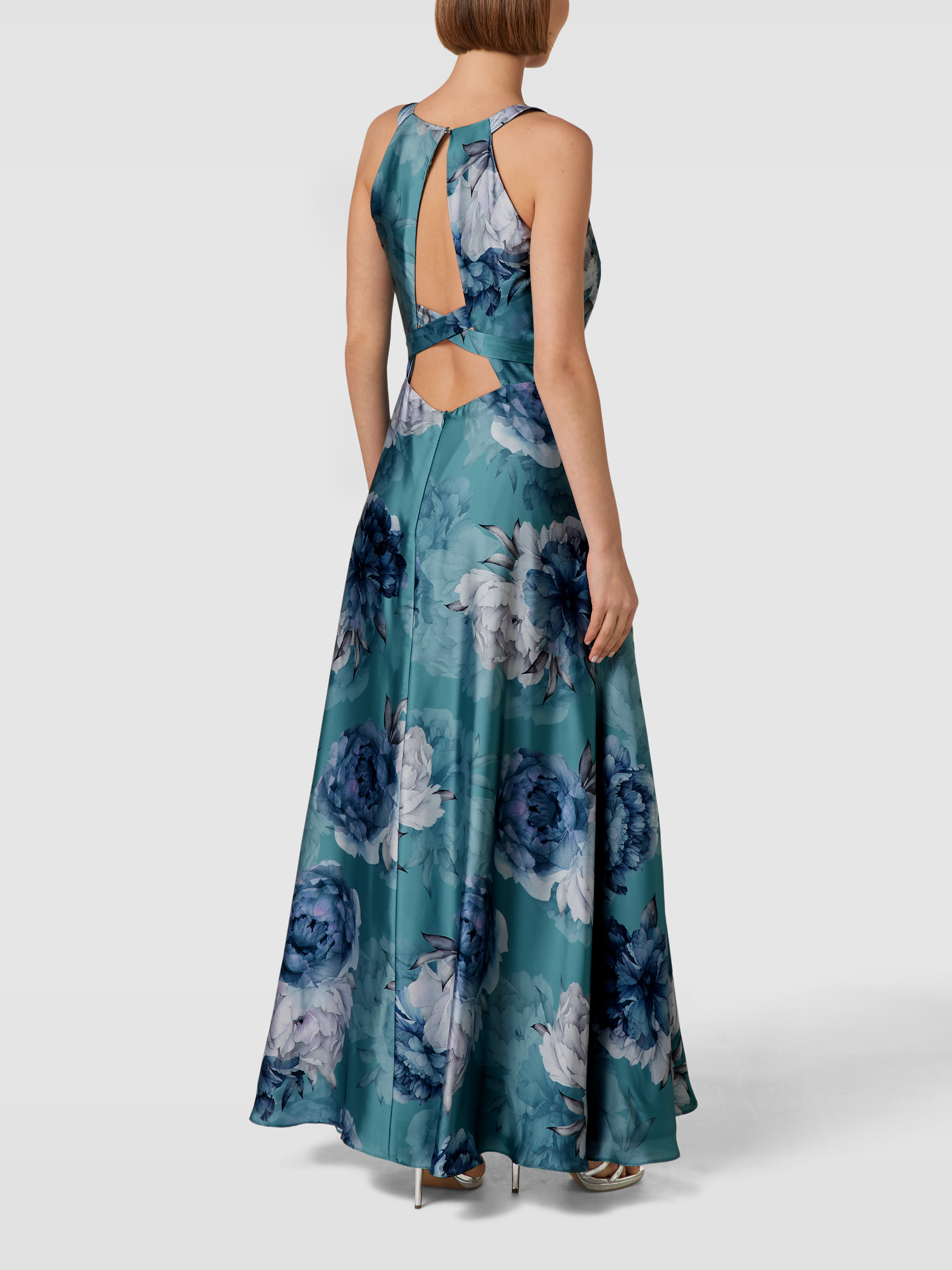 Swing Abendkleid Mit Floralem Muster