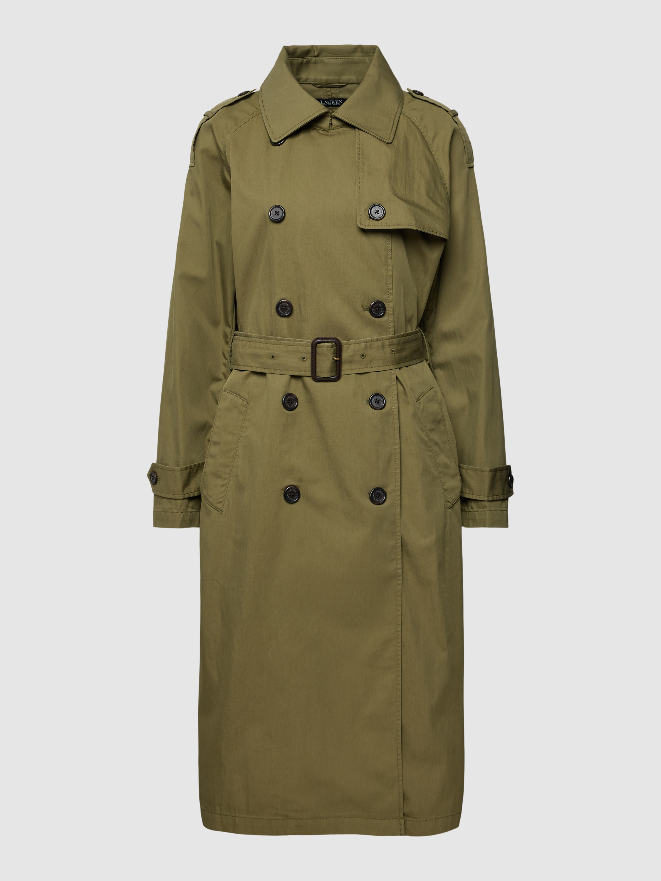 Only Regular fit lange jas met decoratieve knopen, model 'DIANE' in rietgroen online kopen | P&C