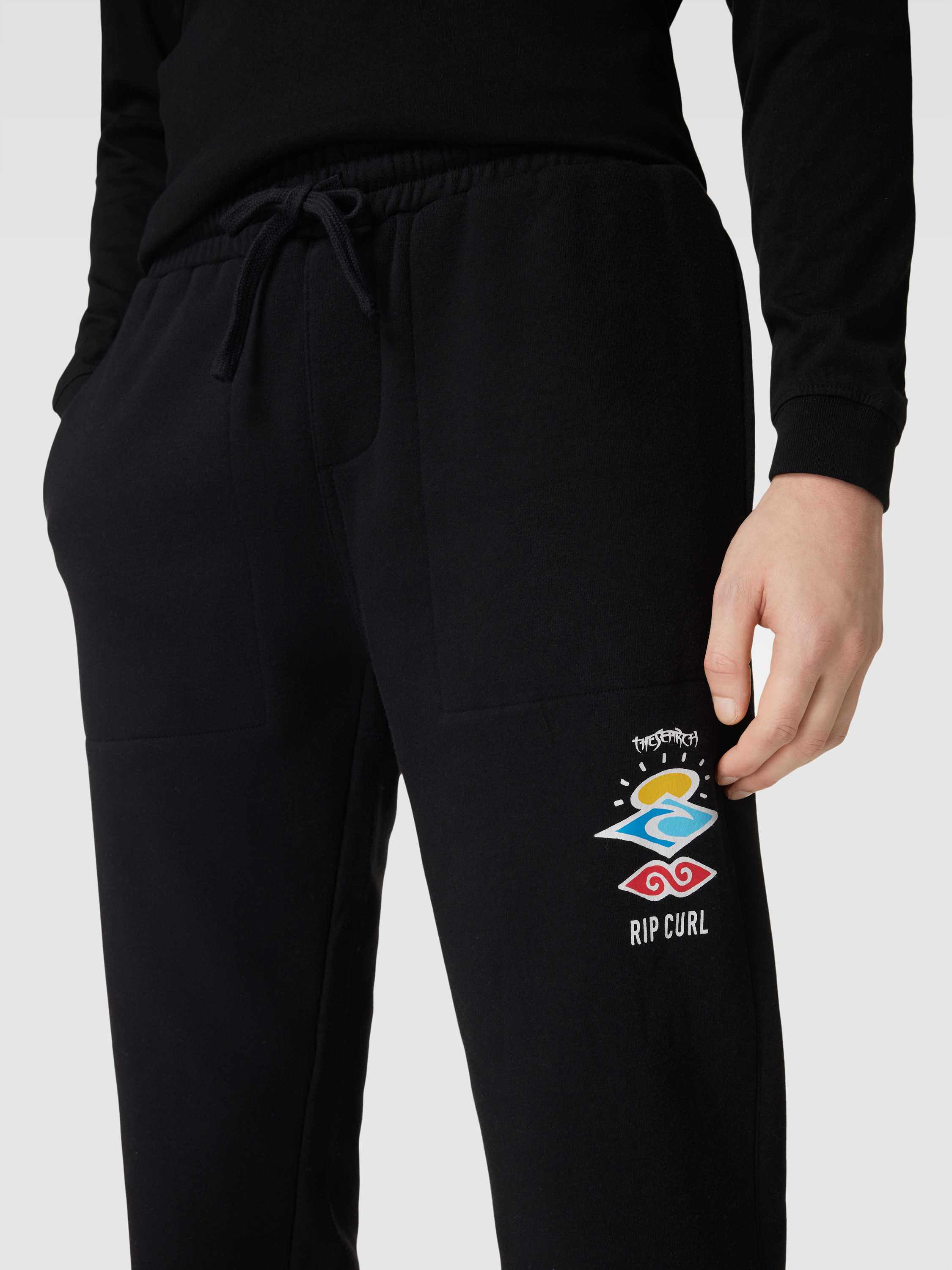 Rip Curl Sweatpants mit Label-Print (black) online kaufen