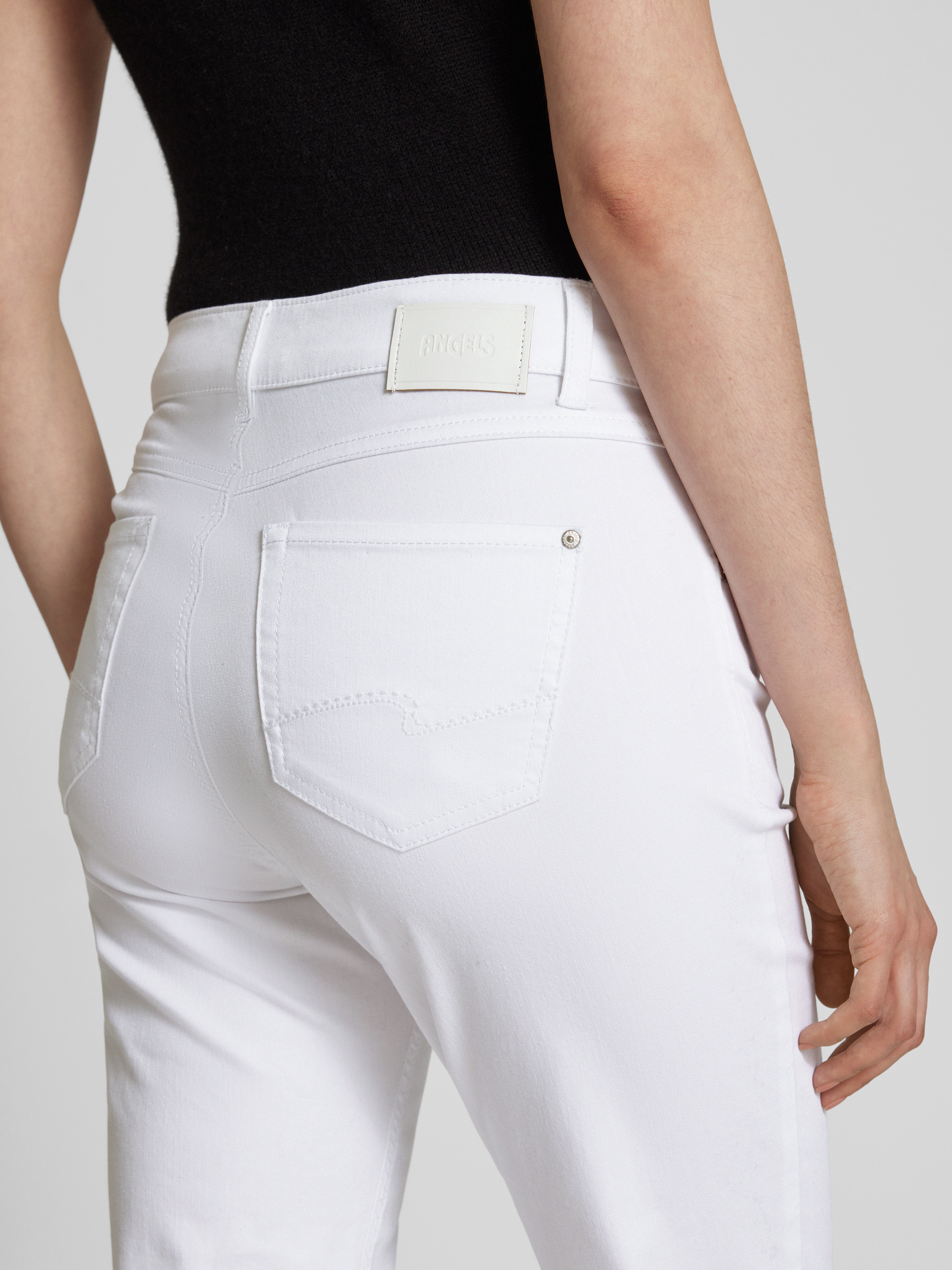 ANGELS Jeans Cici, Straight Fit, uni, für Damen