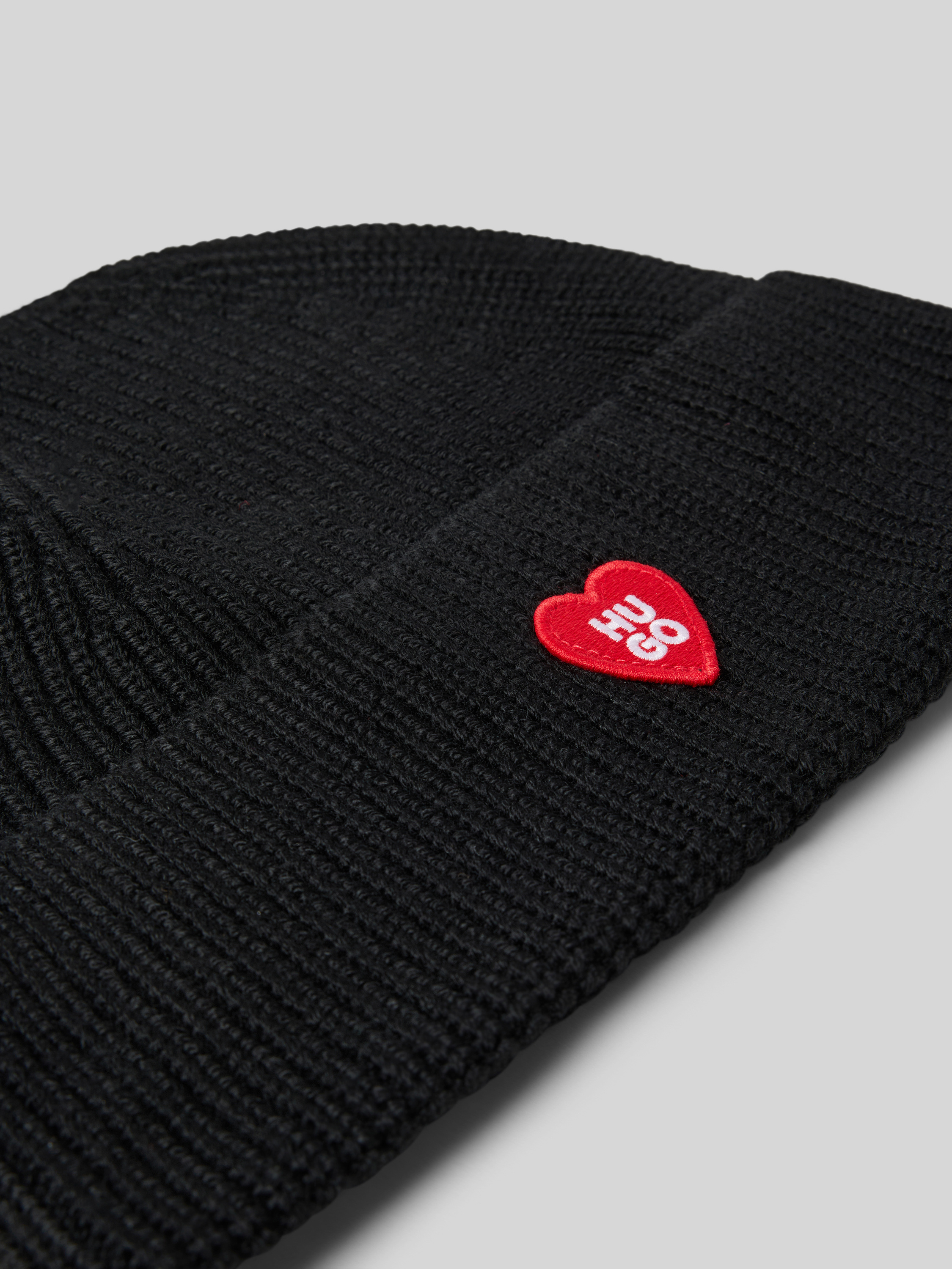 HUGO Beanie aus Schurwoll-Mix Modell 'SENTIALY_HAT' (black) online kaufen