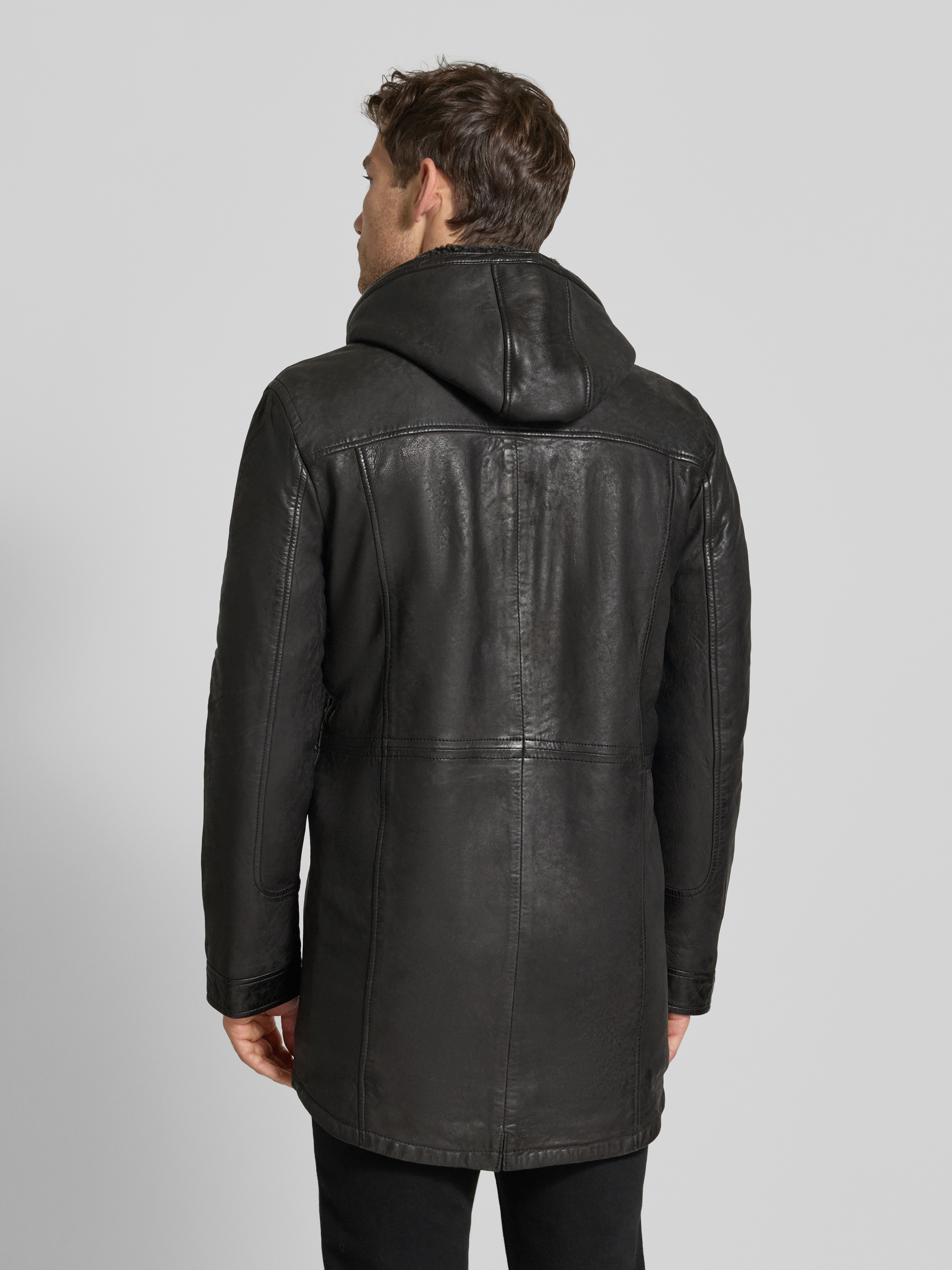 Gipsy Regular fit jack van echt nubuck van schapenleer, model