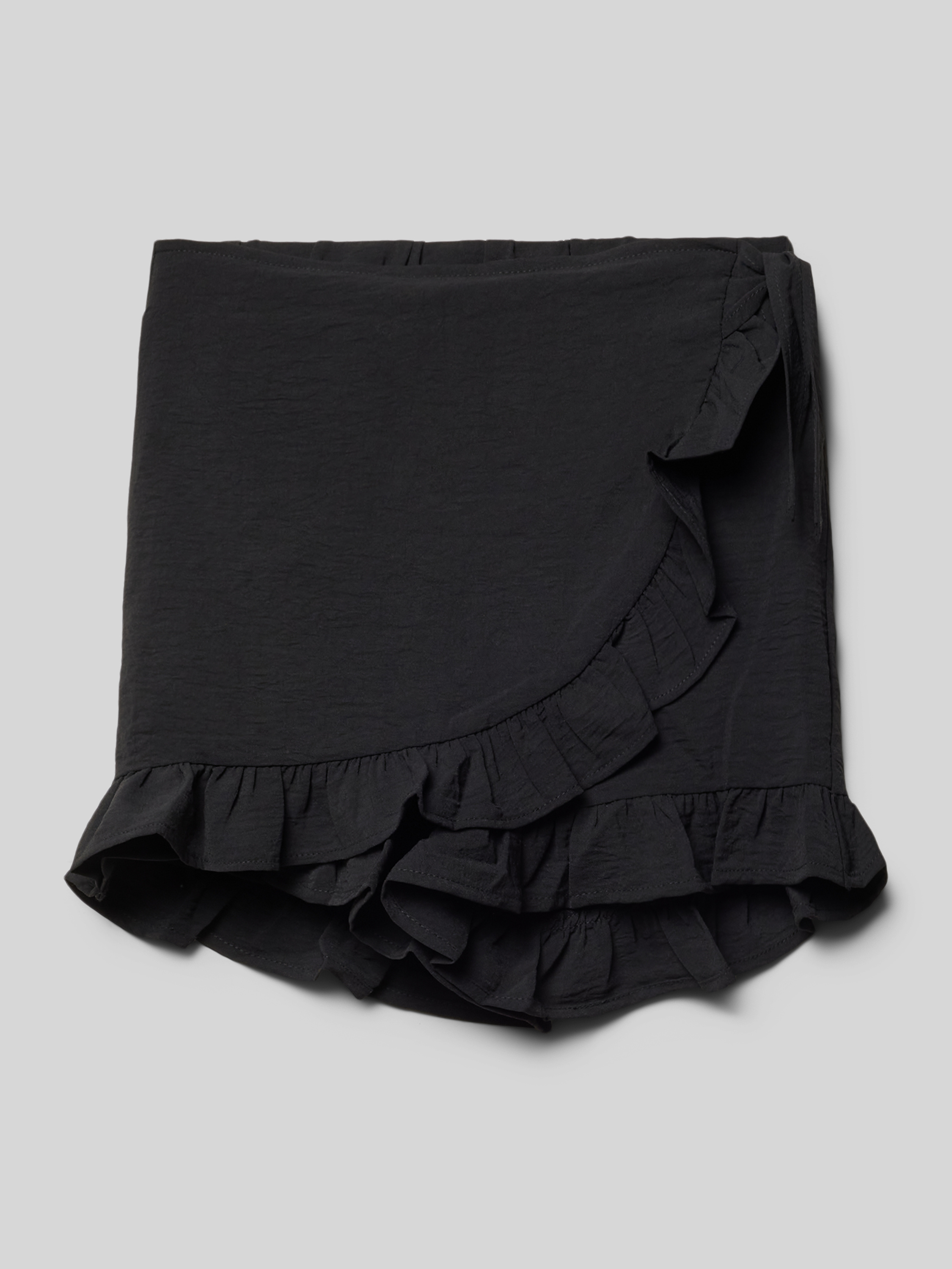 Only Wikkelrok in effen design in zwart online kopen P&C