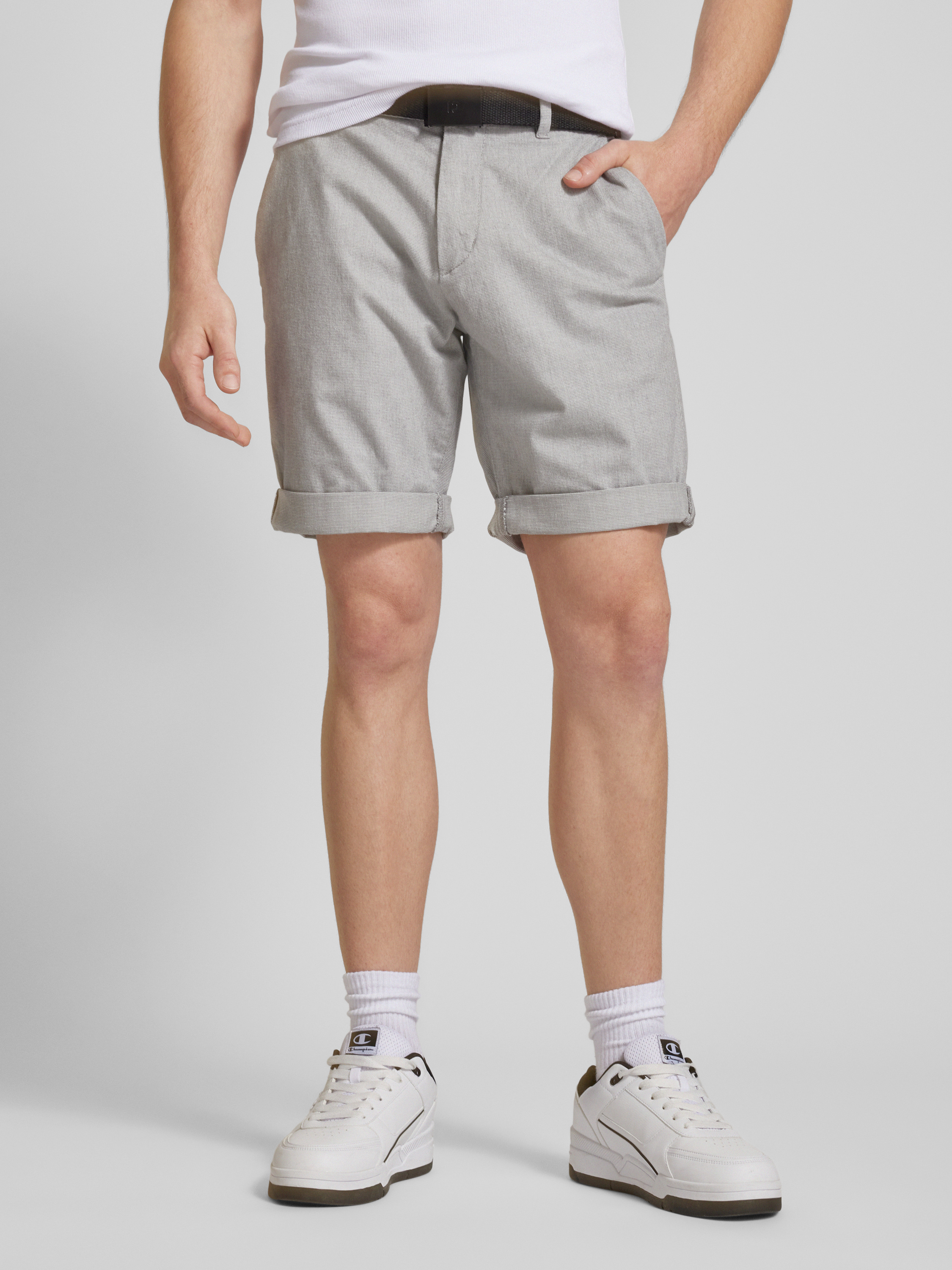 TOM TAILOR Herren Chino Bermuda Shorts – Regular Fit, Stretch, Mit Kordelzug (Beininnenlänge Ca. 30 Cm Bei Größe 33)