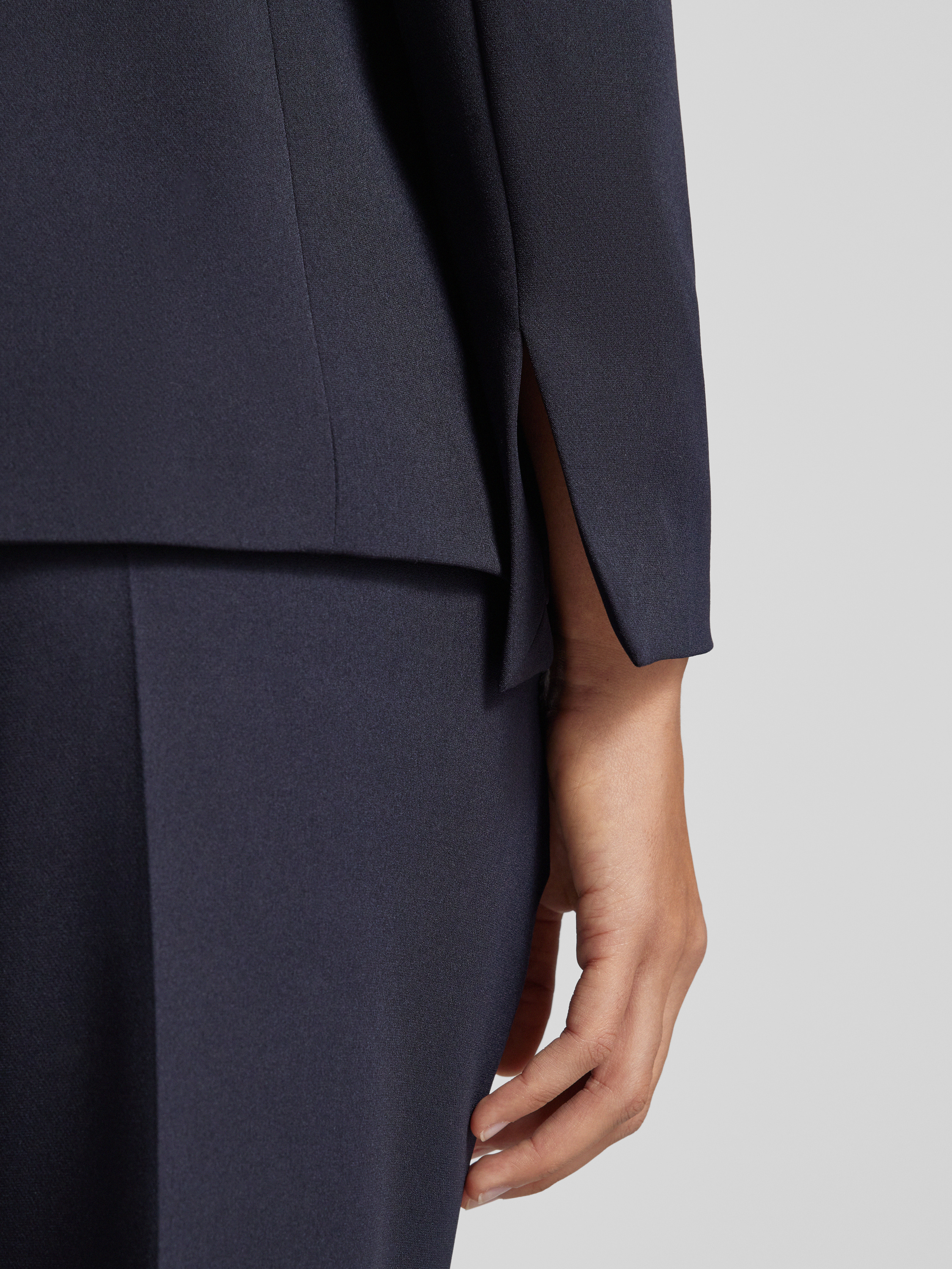 BOSS Blazer met reverskraag, model 'Jabilie' in marineblauw online ...