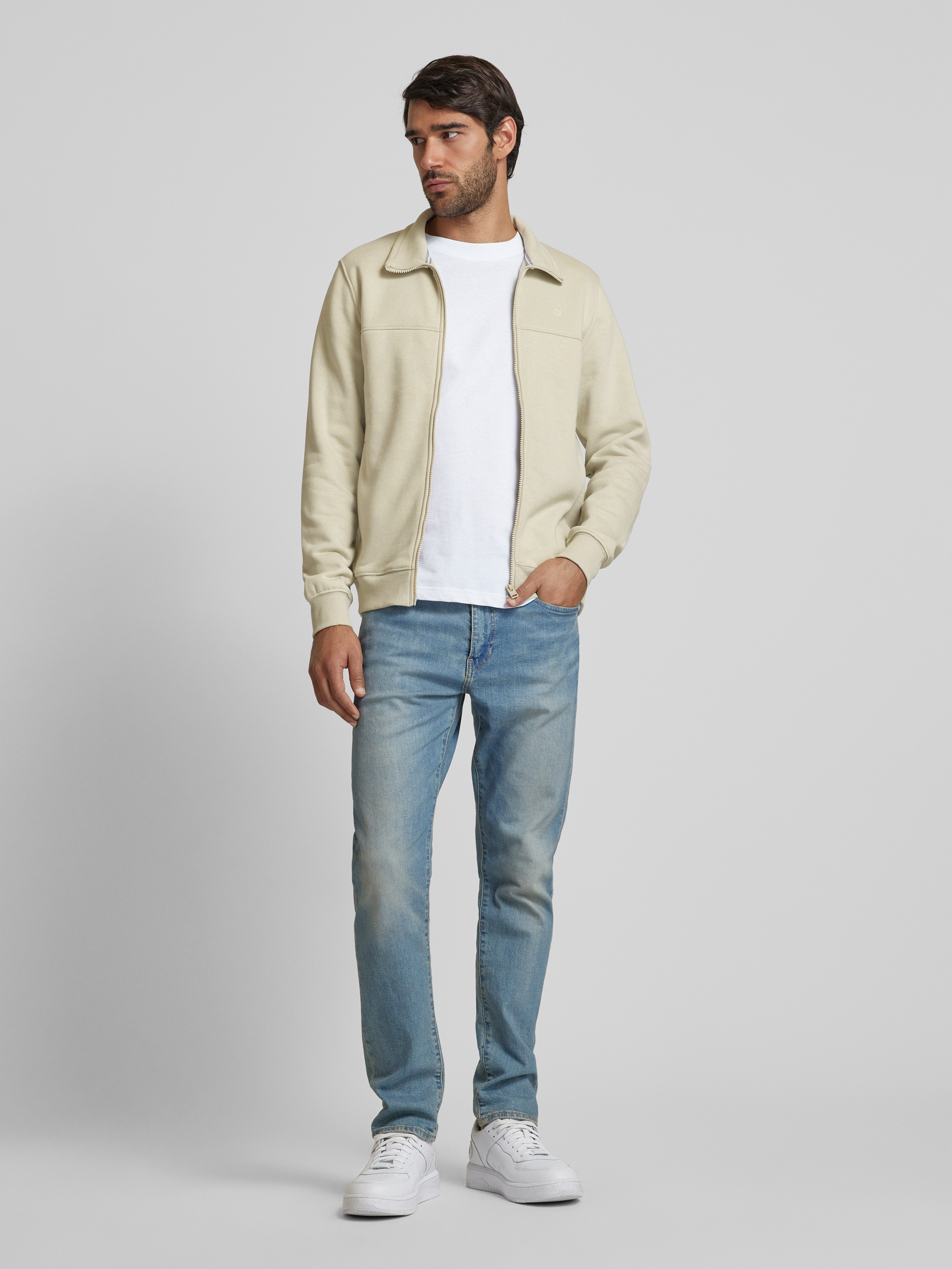 S.Oliver Herren Sweatjacke Mit Stehkragen – Kapuze, Reißverschluss, Regular Fit