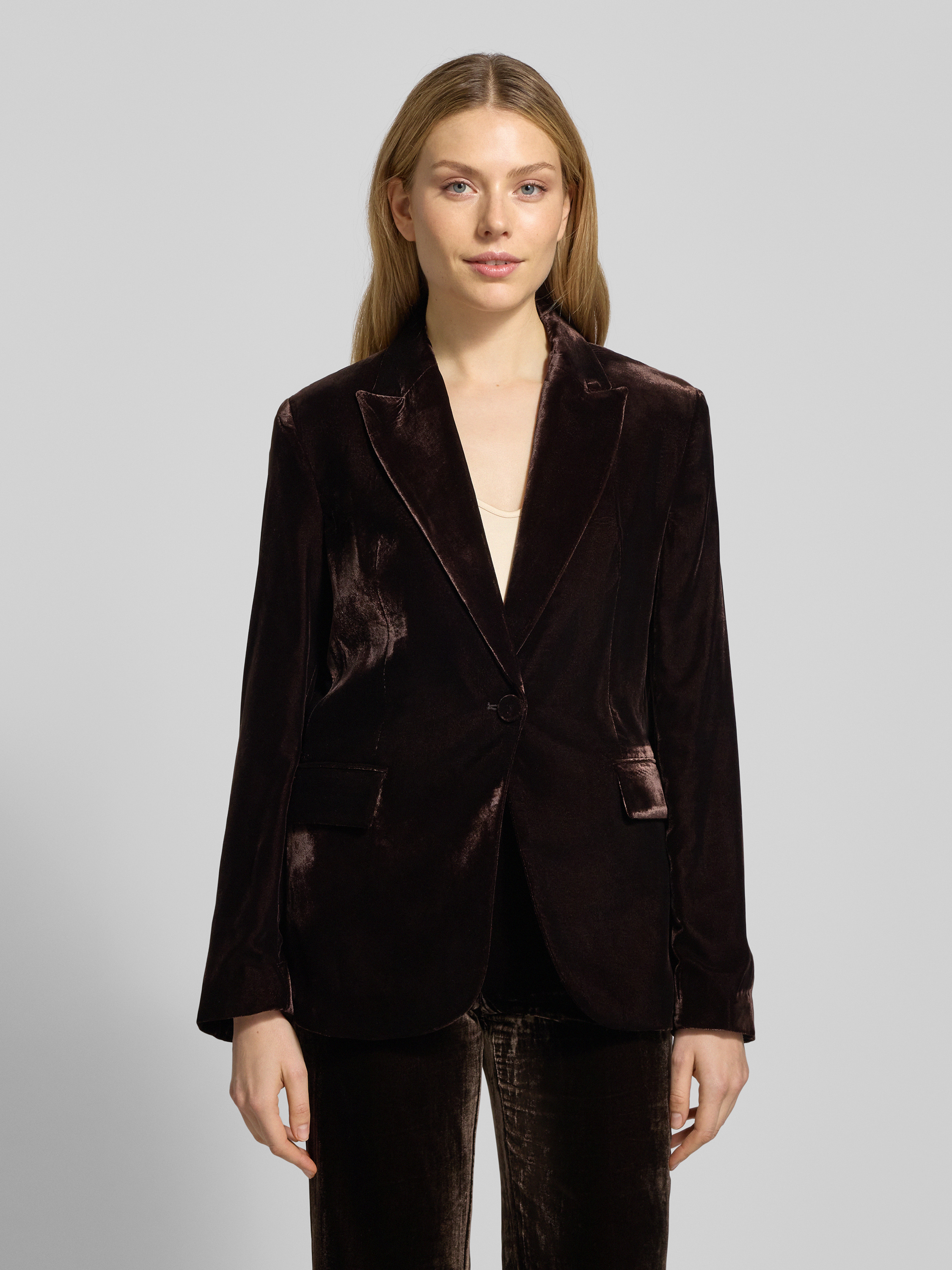 Elegantes Samt Blazer Damen Ebenbild