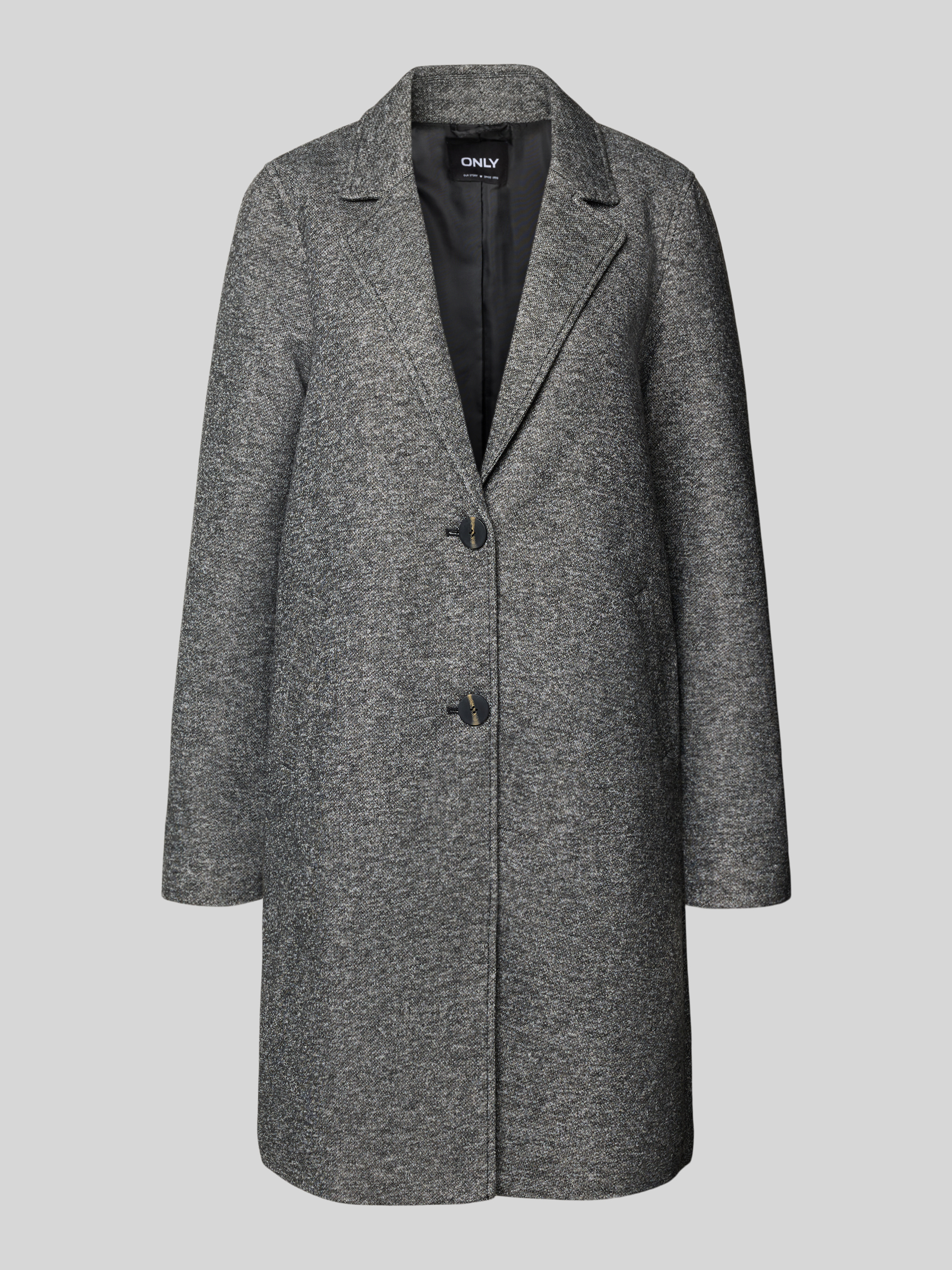 Mäntel Only Klassischer Mantel Grau Only Comfort Fit Mantel Mit