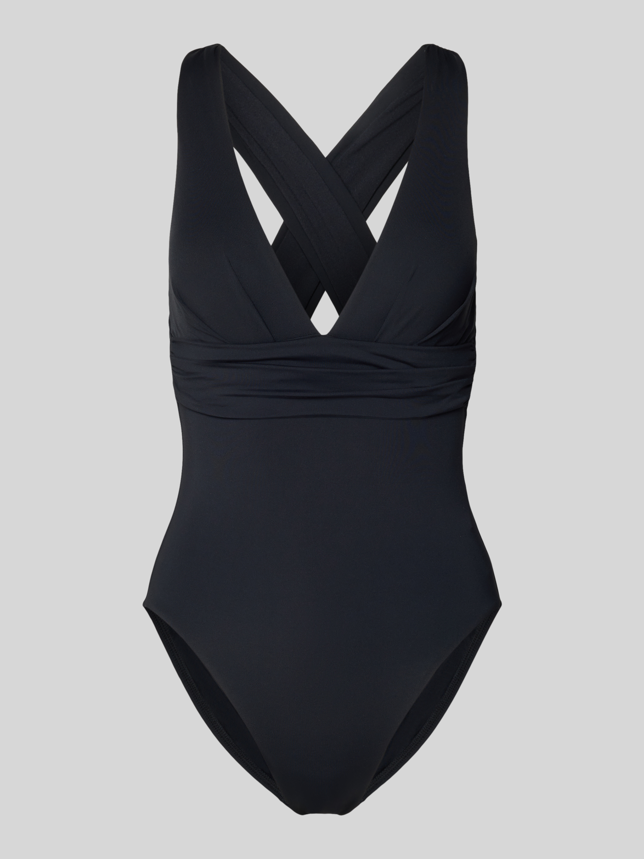 Gottex zwart effen v-hals badpak voorgevormd - Lingerie Badmode