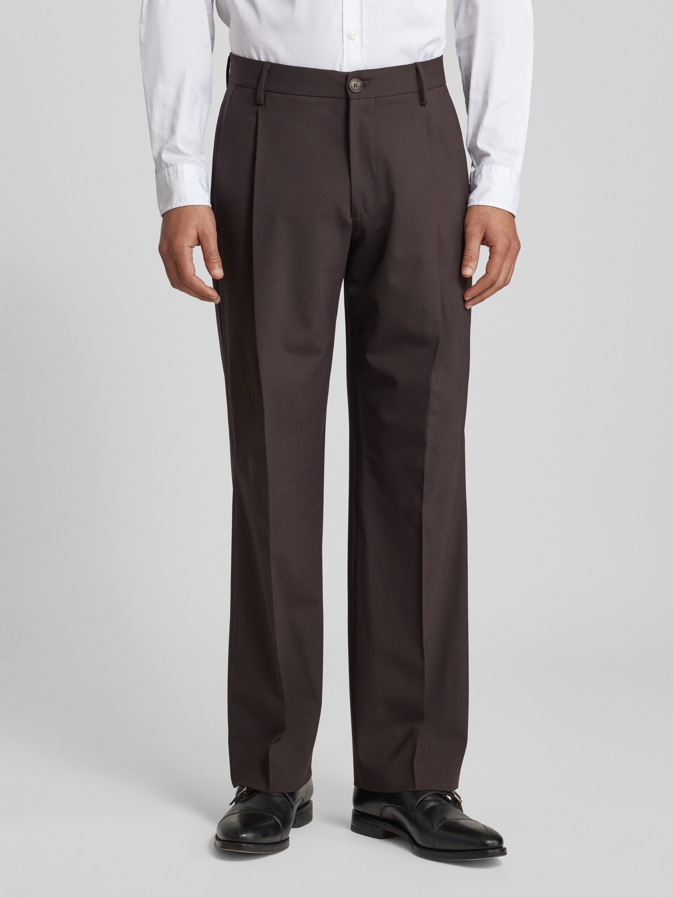 SELECTED HOMME Herren Anzughose – Slim Fit, Aus Leichter Fasermischung, Mit Paspoletten