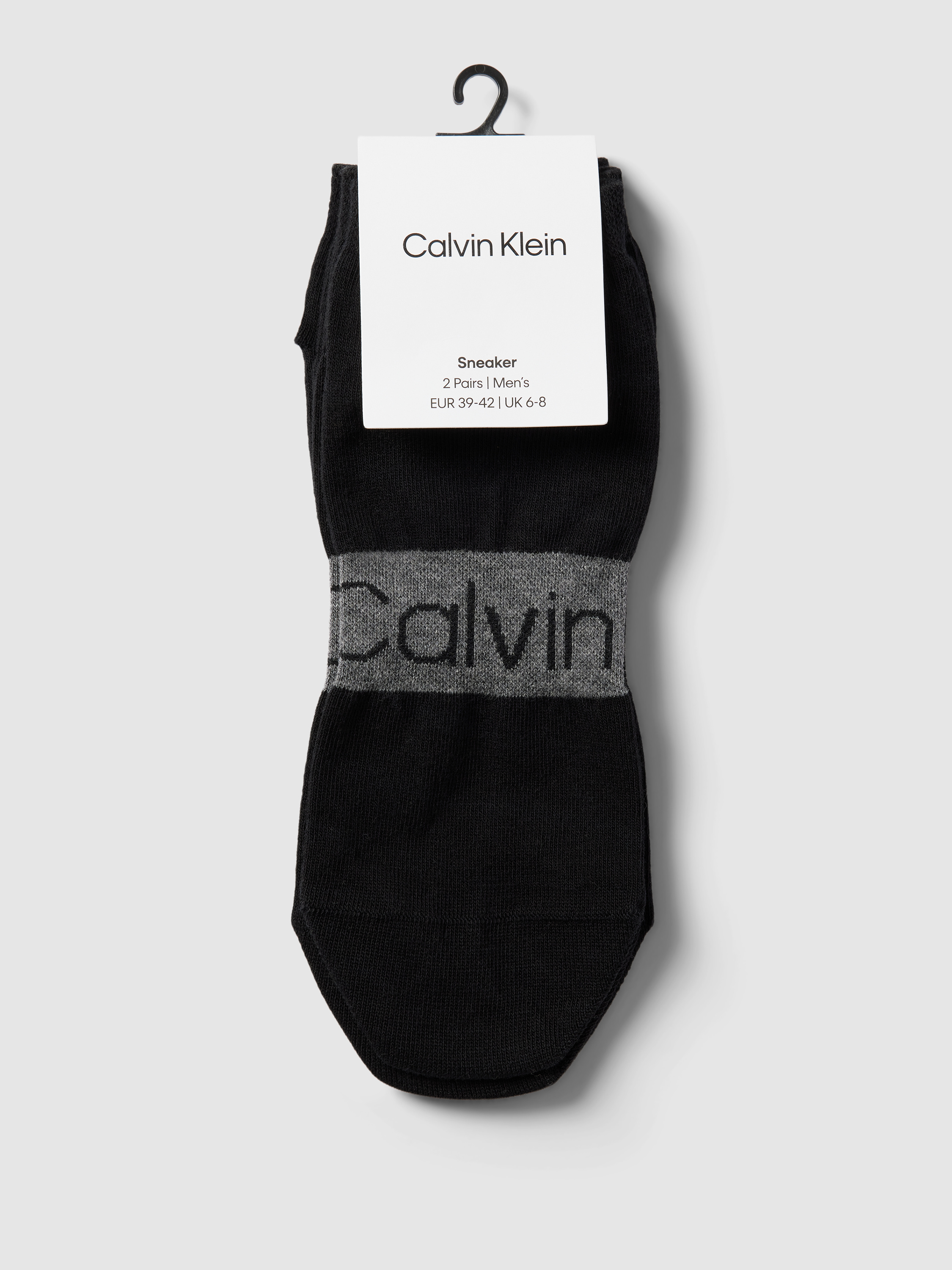 CK Calvin Klein Sneakersocken mit Label-Print im 2er-Pack Modell 'RIBBO ...