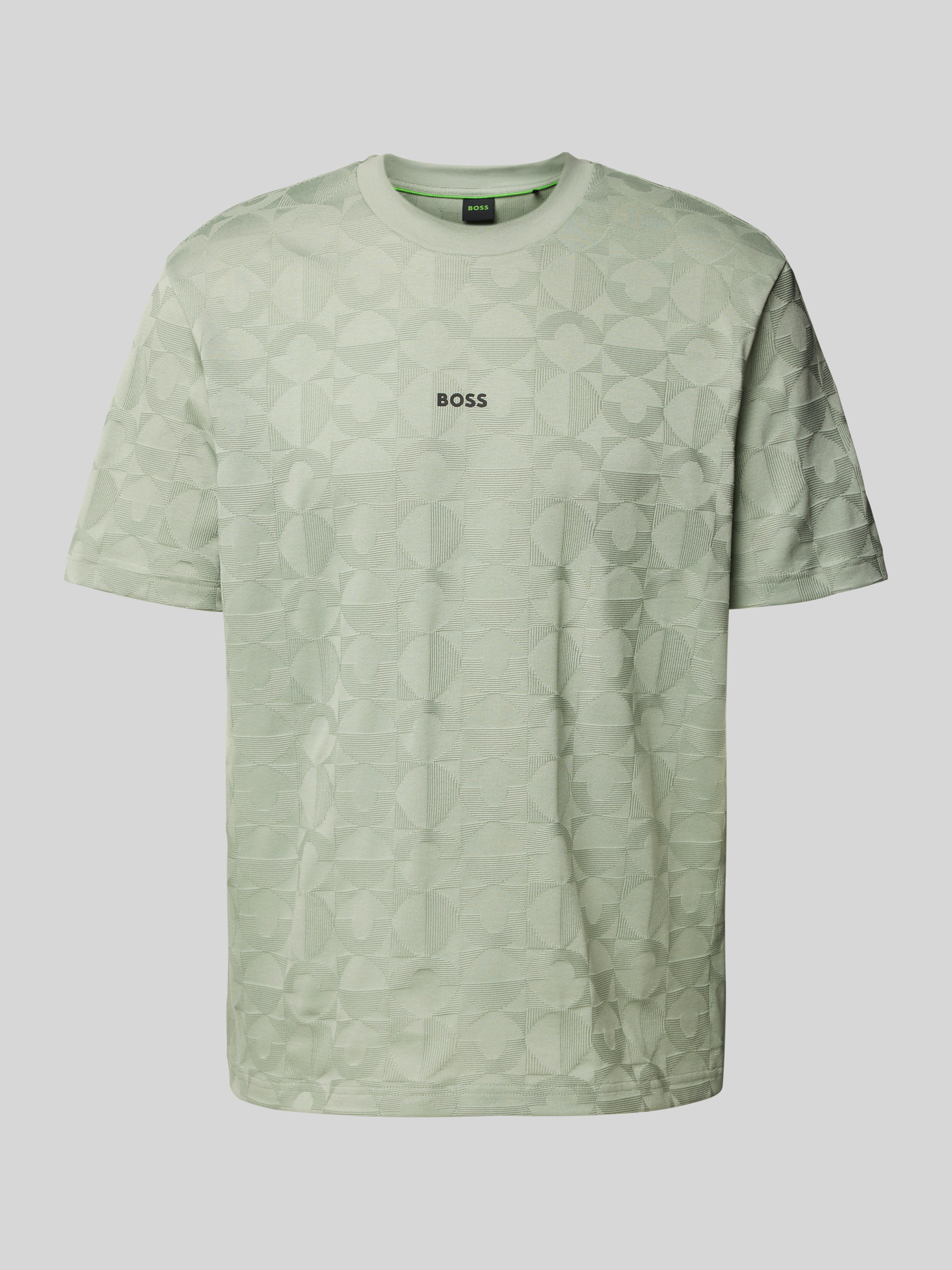 Tシャツ・カットソー BOSS Men T-shirt Green 50513674 311 Kup online BOSS Green T-shirt z nadrukiem z logo (miętowy)