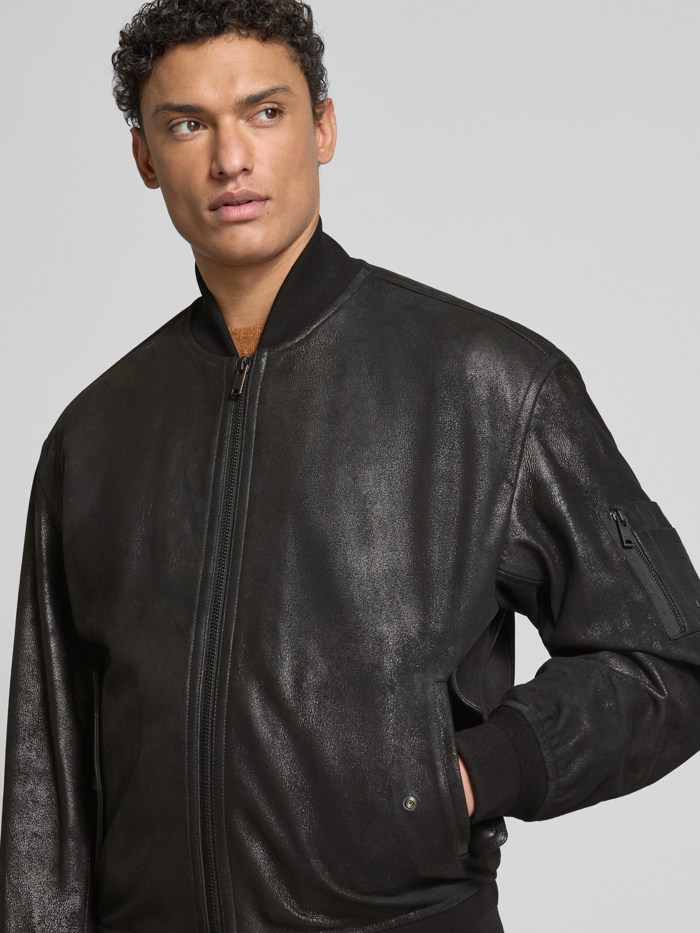 Bomberjacke Schwarz Bomberjacke Boss Regenjacke Herren BOSS