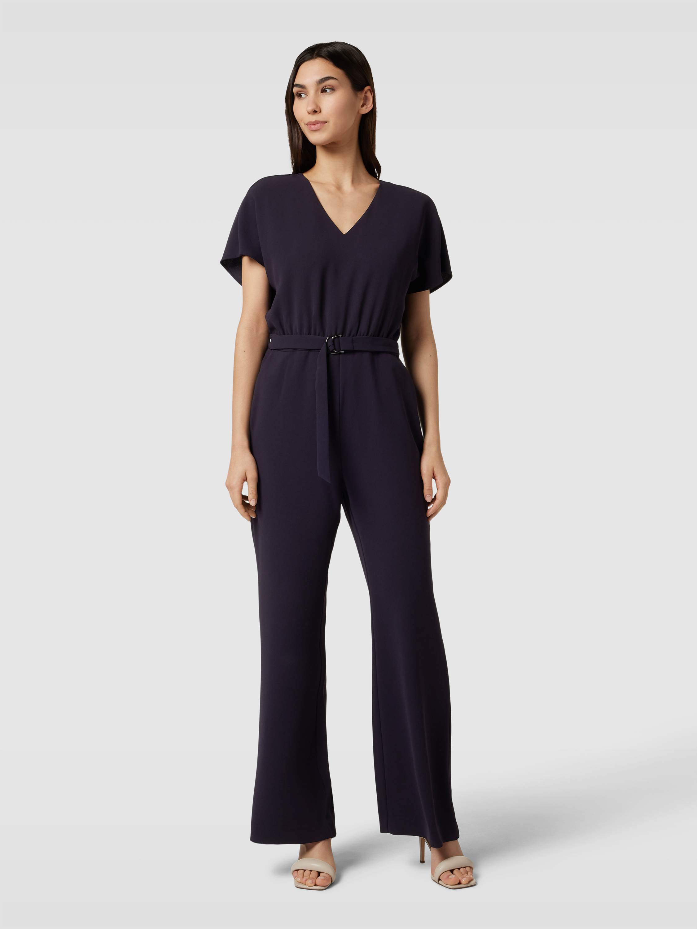 CUPSHE Damen Jumpsuit Sommer - V-Ausschnitt Mit Flügelärmeln & Weitem Bein