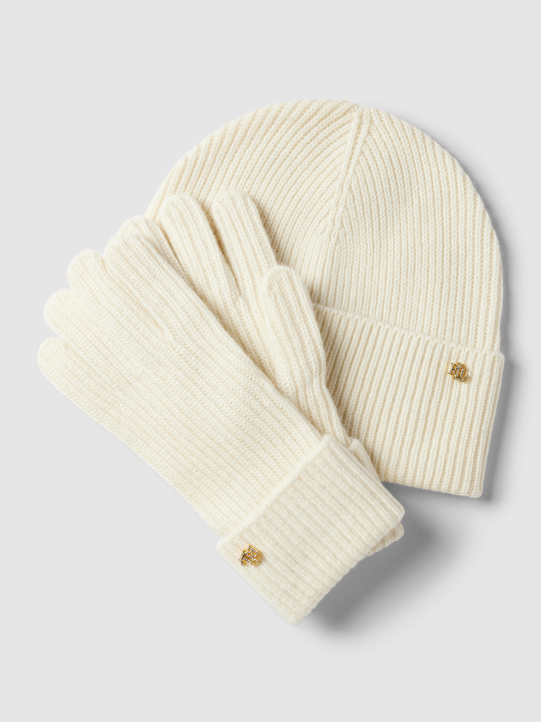 Lauren Ralph Lauren Handschuhe und Mtze im Set (offwhite) online kaufen