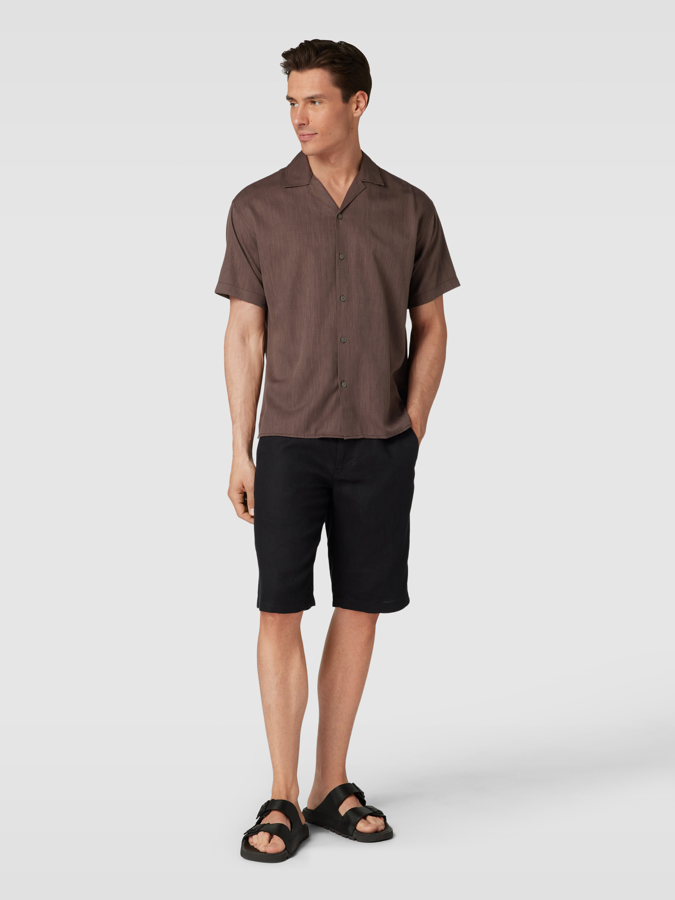 JACK & JONES Herren Freizeithemd Rddcolter Canvas Overshirt, Langarm, Lockerer Schnitt