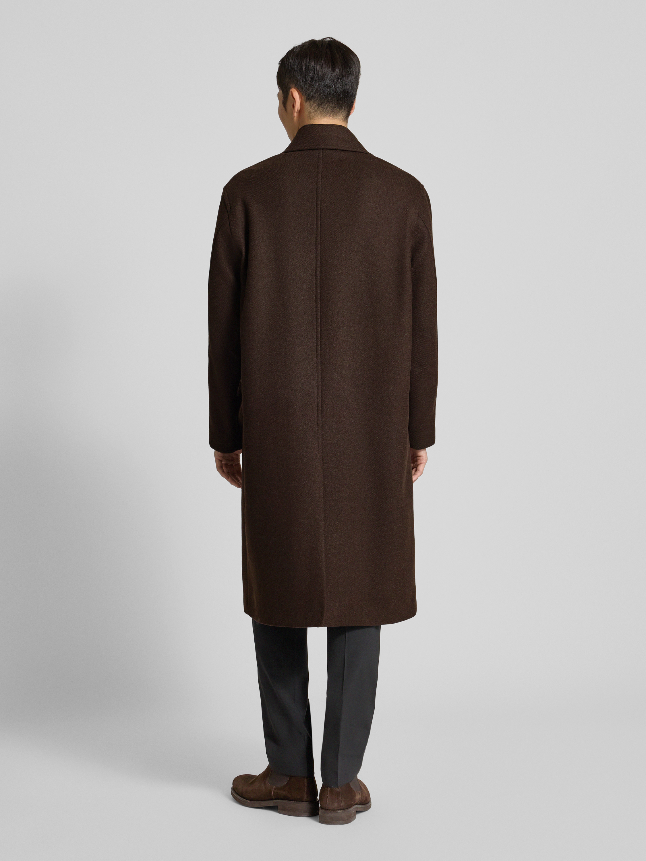 SELECTED HOMME Relaxed fit lange jas van wolmix, model 'SIMON' in