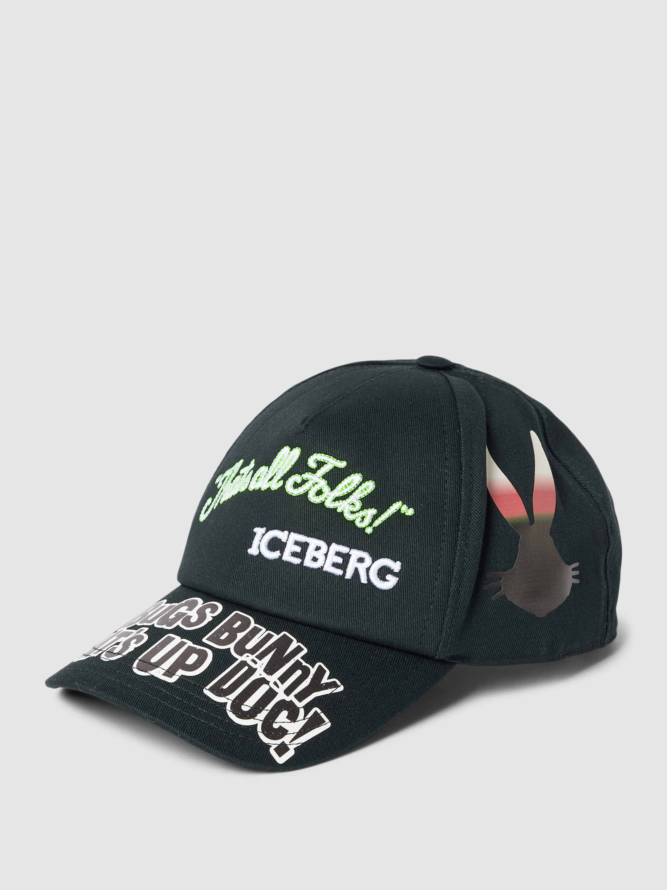 ICEBERG Looney Tunes キャップ ブラック M ICEBERG Looney Tunes キャップ ブラック M