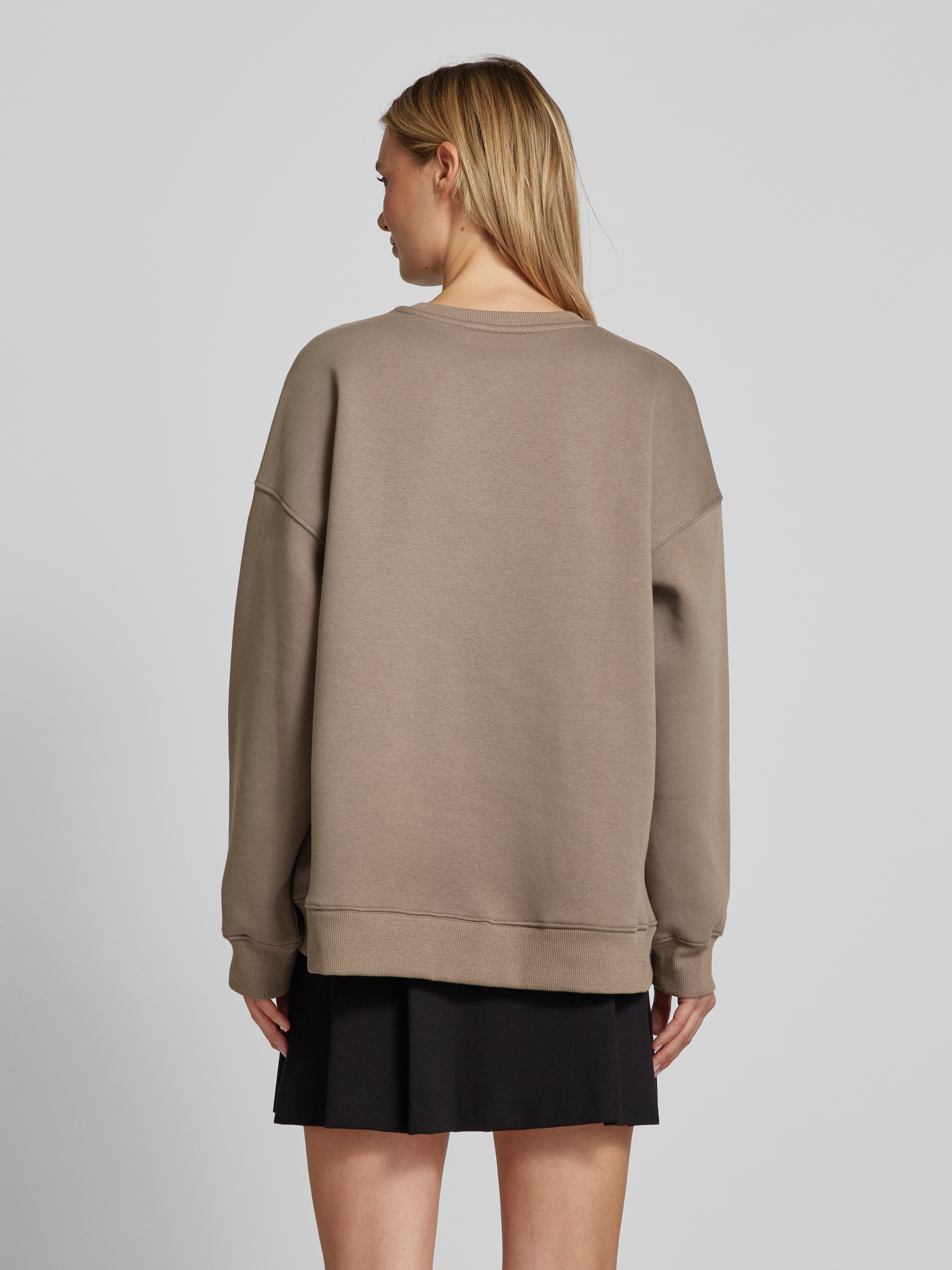 Smith and Soul Oversized Sweatshirt mit Label-Stitching (taupe