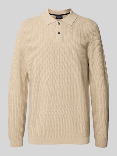 Christian Berg Men - Strickpullover mit Polokragen