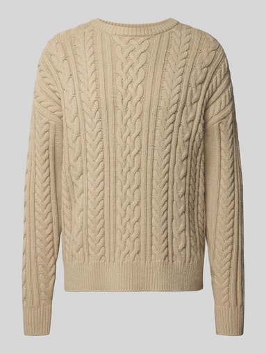 JAKE*S STUDIO MEN - Strickpullover mit Zopfmuster
