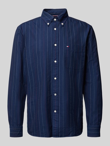 Tommy Hilfiger - Regular fit vrijetijdsoverhemd van puur katoen