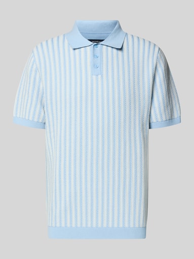 MCNEAL - Regular Fit Poloshirt in Strick-Optik
