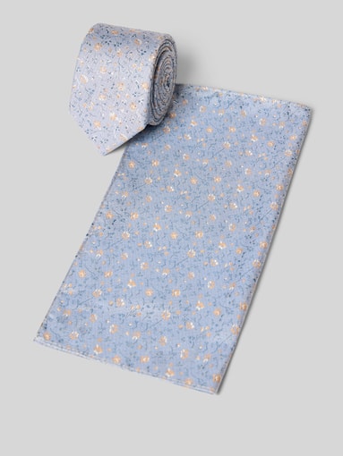 Roy Robson - Krawatte im Set mit Einstecktuch