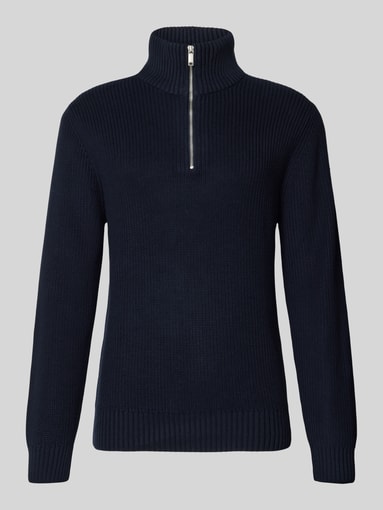 MCNEAL - Strickpullover mit Troyer-Kragen