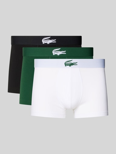 Lacoste - Trunks aus Baumwoll-Mix im 3er-Pack