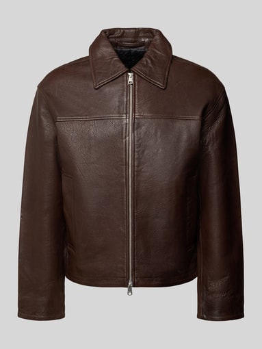 SELECTED HOMME - Regular Fit Lederjacke aus echtem Lammleder Modell 'NOAH'