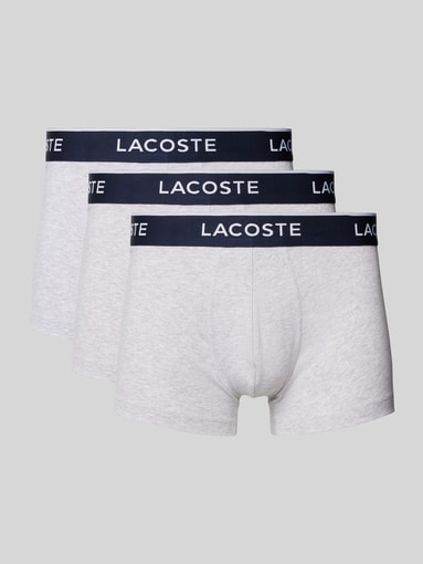 Lacoste - Trunks mit elastischem Label-Bund im 3er-Pack