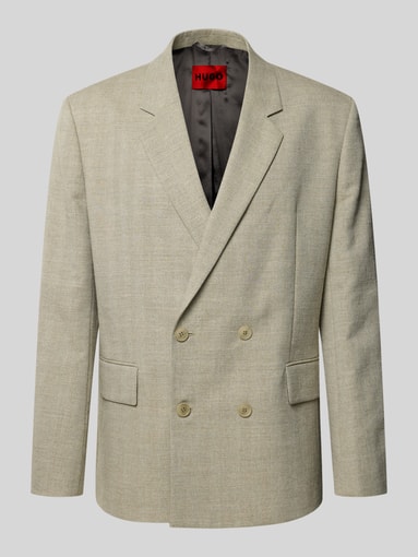 HUGO - Regular Fit Anzugsakko mit Baumwoll-Leinen-Anteil