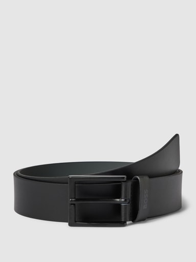 BOSS - Riem met labeldetail, model 'Timon'