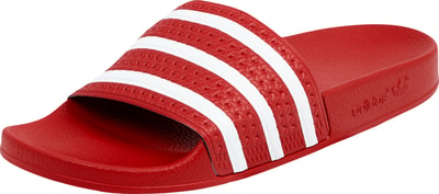 adidas Originals Adiletten mit Logo-Streifen Rot 5