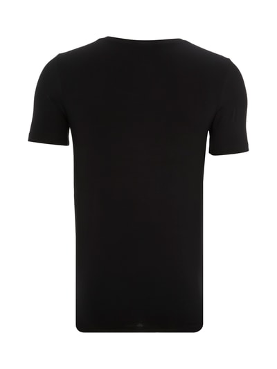 Hanro T-shirt met ronde hals Zwart - 3