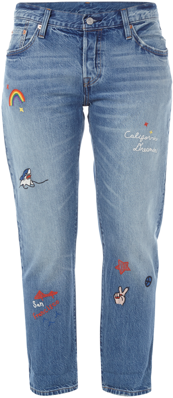 Levi's® 300 501 ® CT Tapered Fit 5-Pocket-Jeans im Light Used Look Jeansblau Melange 5