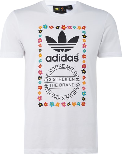 adidas Originals T-Shirt mit Label-Print und Logo Weiss 4