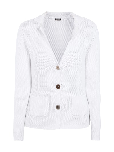 Gc Fontana Strick-Blazer mit grobem Maschenbild (weiss) online kaufen