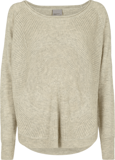 Vero Moda Oversized Pullover mit kreisförmigem Ajourmuster Offwhite 5
