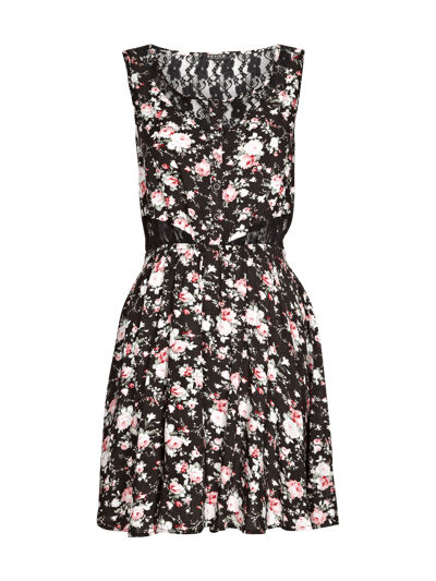 Review Kleid mit Spitzeneinsätzen Black 2