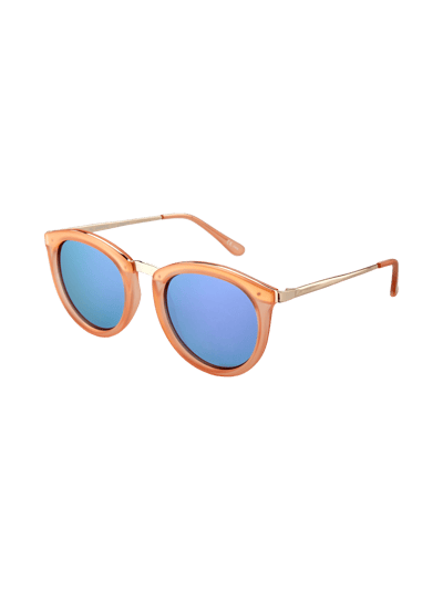 Le Specs Sonnenbrille mit verspiegelten Gläsern Apricot 1